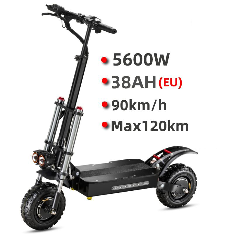 60V 5600W Dual Motor Electric Scooter - STLF-patinete eléctrico avanzado para adultos, 60V,