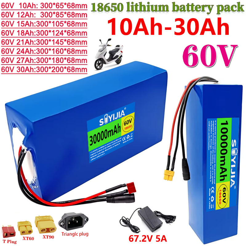 60V 30Ah Electric Scooter Battery - Batería de Litio 18650 60V 30Ah