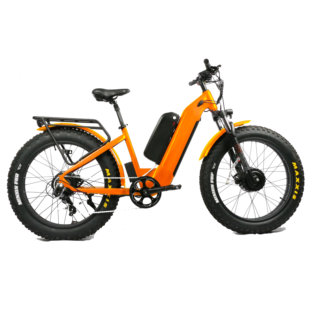 Dual Motor Electric Motorcycle Frame - Bicicleta Eléctrica de Montaña con Horquilla