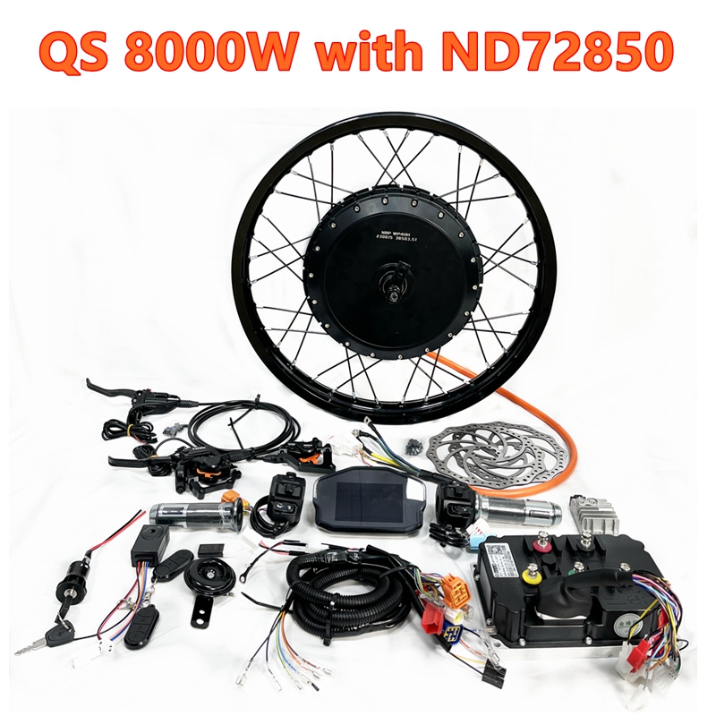 Qs273 Hub Motor 8000W 72V - Kit de motor de rueda sin