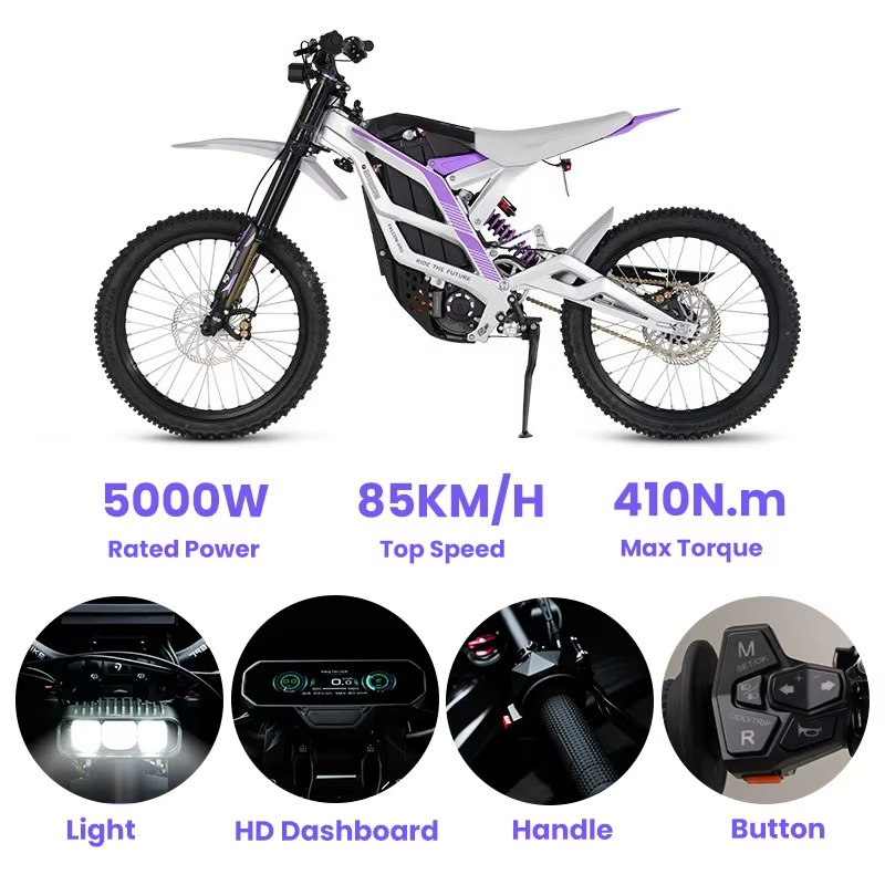 Motocicleta Eléctrica SXLL 79, - 72V 12000W Electric Dirt Bike reseña y precio