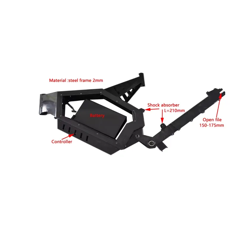 Cuadro para Bicicleta Eléctric - 8000W Stealth Bomber Ebike reseña y precio