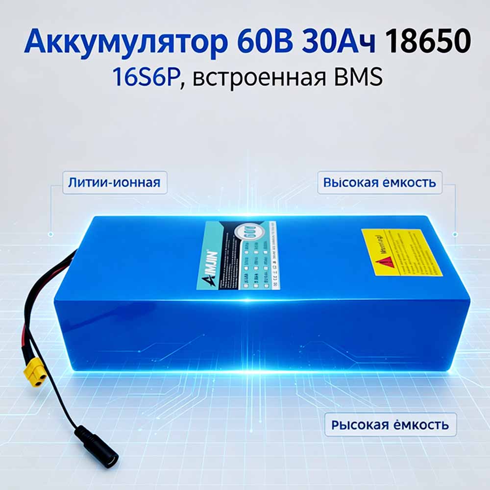 Batería de iones de litio de a - 60V 30Ah Electric Scooter Battery reseña y precio