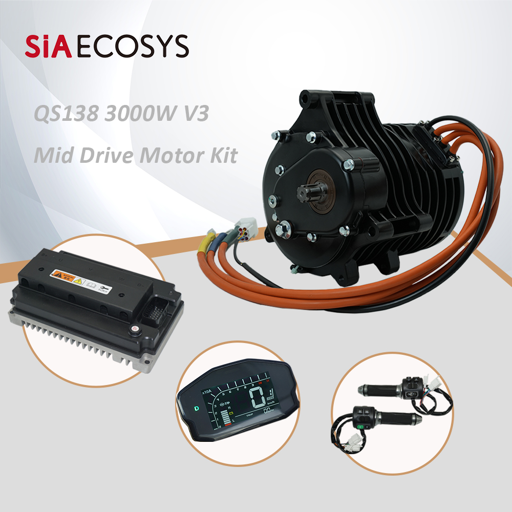 QSMotor QS138 3000W V3 70H 550 - Mid Drive Motor Kit 72V 3000W reseña y precio