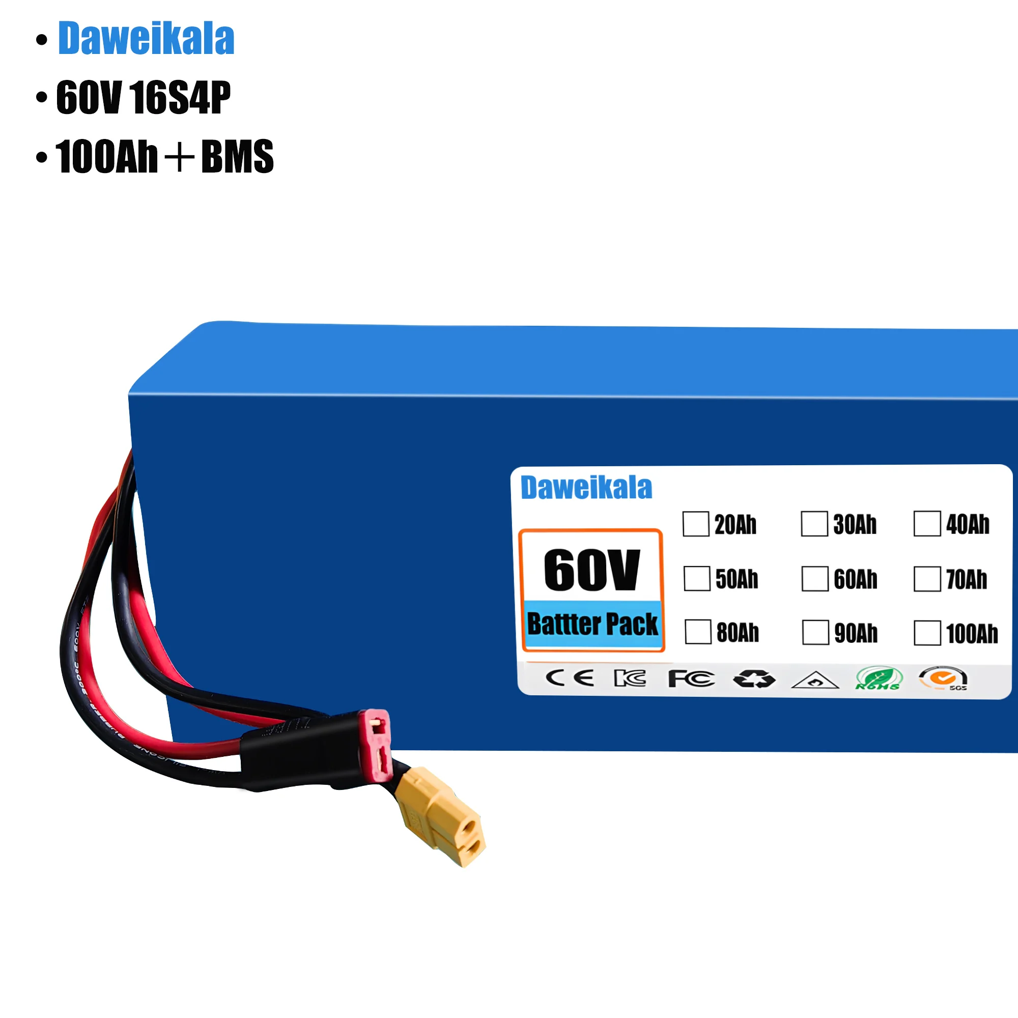 Batería eléctrica de iones de  - 60V 30Ah Electric Scooter Battery reseña y precio