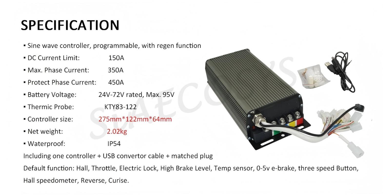 Kit de Controlador de Motor Pr - Sabvoton Svmc72150 Controller Kit reseña y precio